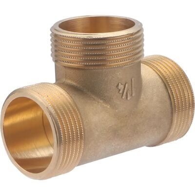 NOYON & THIEBAULT - Raccordo a T maschio M33x42 - Laiton - Fileté - Fitting - Publicité NOYON & THIEBAULT - Raccordo a T maschio M33x42 - Laiton - Fileté - Fitting - Publicité