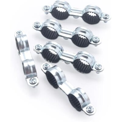 Noyon & Thiebault - Kupferrohrklemme - Doppel-Isophonischer Stahl 16mm - Packung 5 Noyon & Thiebault - Kupferrohrklemme - Doppel-Isophonischer Stahl 16mm - Packung 5