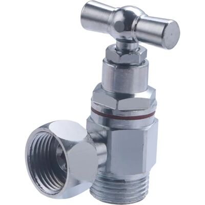 Noyon & Thiebault - Vanne d'arrêt WC nickelée - MF12x17 Noyon & Thiebault - Vanne d'arrêt WC nickelée - MF12x17