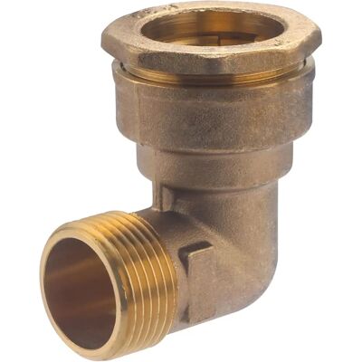 Noyon & Thiebault Raccord en laiton pour tuyau - 90° - Ø32 mm Noyon & Thiebault Raccord en laiton pour tuyau - 90° - Ø32 mm