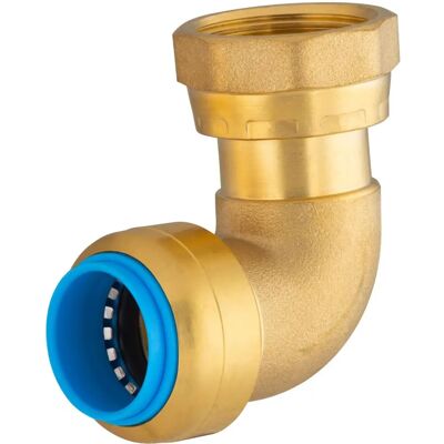 NT NOYON & THIEBAULT - Conector automático universal cotovelo Ø20 fêmea giratório (3/4) tout push - Ø20 - 3/4 - Fitting - Publicité NT NOYON & THIEBAULT - Conector automático universal cotovelo Ø20 fêmea giratório (3/4) tout push - Ø20 - 3/4 - Fitting - Publicité