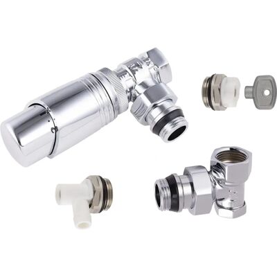 Noyon&thiebault Kit thermostatique pour radiateur - Chrome, 15x21, 1/2 - Publicité Noyon&thiebault Kit thermostatique pour radiateur - Chrome, 15x21, 1/2 - Publicité