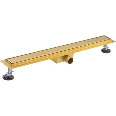 EUROSANIT - Canaleta de ducha italiana - Dorado - 70x700 Ø40 - Desagüe de ducha EUROSANIT - Canaleta de ducha italiana - Dorado - 70x700 Ø40 - Desagüe de ducha