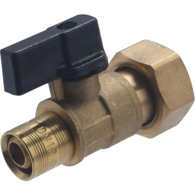 Mini vanne en Laiton - 1/4 Tour, 12mm PER Mini vanne en Laiton - 1/4 Tour, 12mm PER