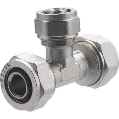 Noyon & Thiebault - Raccord à compression T pour tube multicouche - ø20-ø16-ø20 Noyon & Thiebault - Raccord à compression T pour tube multicouche - ø20-ø16-ø20