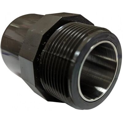 GIRPI Modello 20/25 - Estremità filettata maschio in PVC con rinforzo in acciaio inossidabile - Componente per tubi GIRPI Modello 20/25 - Estremità filettata maschio in PVC con rinforzo in acciaio inossidabile - Componente per tubi