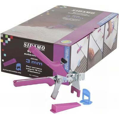 Kit de nivelación de baldosas Sidamo - 150 espaciadores y pinzas - 3-12mm Kit de nivelación de baldosas Sidamo - 150 espaciadores y pinzas - 3-12mm