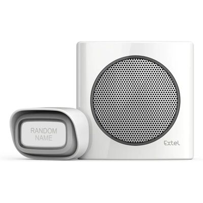 Campainha wireless Extel diBi Flash Soft White - Alcance 200m Campainha wireless Extel diBi Flash Soft White - Alcance 200m