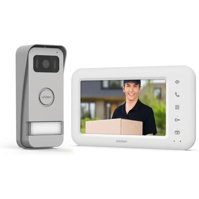 Avidsen Elia Smart Video Portero - Pantalla Táctil 7'', Blanco, Aluminio - Seguridad y Comodidad Avidsen Elia Smart Video Portero - Pantalla Táctil 7'', Blanco, Aluminio - Seguridad y Comodidad