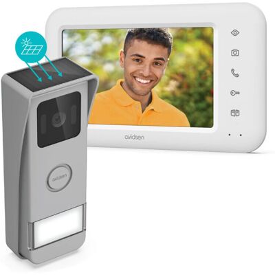Avidsen Elia Solar Wave draadloze video-deurintercom - 7 inch - IP44 Avidsen Elia Solar Wave draadloze video-deurintercom - 7 inch - IP44
