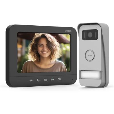 Système d'interphone vidéo Prima d'Avidsen - 7 pouces, Noir, Aluminium - Publicité Système d'interphone vidéo Prima d'Avidsen - 7 pouces, Noir, Aluminium - Publicité