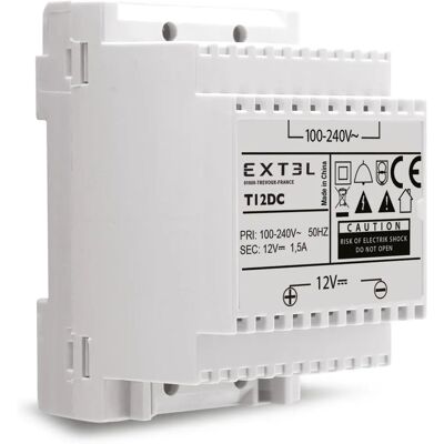 Alimentation modulaire Extel 12 V pour vidéophones - Publicité Alimentation modulaire Extel 12 V pour vidéophones - Publicité