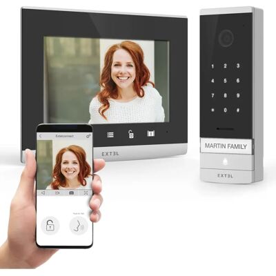 Extel Wi-Fi Video-Gegensprechanlage mit 7-Zoll-Bildschirm und Tastenfeld Extel Wi-Fi Video-Gegensprechanlage mit 7-Zoll-Bildschirm und Tastenfeld