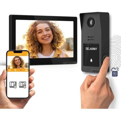 Extel Digital Connect Biometrisch Video Deurintercom - 7-inch Scherm Extel Digital Connect Biometrisch Video Deurintercom - 7-inch Scherm