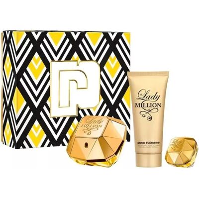 Paco Rabanne Lady Million - Floreale Legnoso - 80ml Eau De Parfum Set Paco Rabanne Lady Million - Floreale Legnoso - 80ml Eau De Parfum Set
