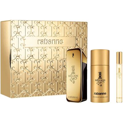 Paco Rabanne Set 1 Million Eau de Toilette (EdT 100ml + Reis Spray 10ml + Deo 150 ml) Paco Rabanne Set 1 Million Eau de Toilette (EdT 100ml + Reis Spray 10ml + Deo 150 ml)
