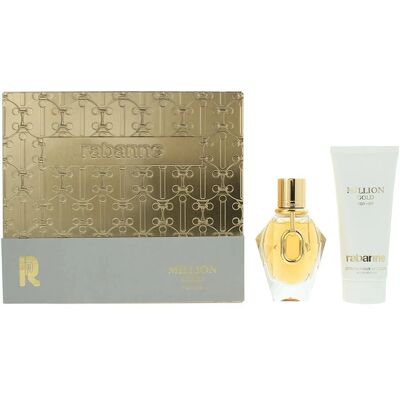 Paco Rabanne Million Gold Hänelle Lahjasetti (EdP 50ml + BL 100ml) Paco Rabanne Million Gold Hänelle Lahjasetti (EdP 50ml + BL 100ml)