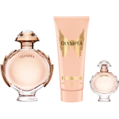 Rabanne Olympea - Coffret de Parfum 3 Pièces - Floral Oriental - Publicité Rabanne Olympea - Coffret de Parfum 3 Pièces - Floral Oriental - Publicité
