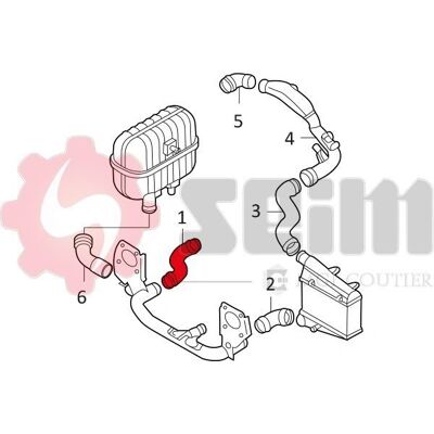 SEIM 981054 Intercooler-slang - för Audi, Volkswagen, Skoda SEIM 981054 Intercooler-slang - för Audi, Volkswagen, Skoda