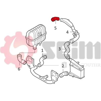 SEIM 981072 Intercooler Slang - Luchtinlaat voor Audi A4 B7 SEIM 981072 Intercooler Slang - Luchtinlaat voor Audi A4 B7