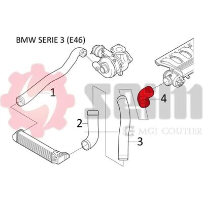 SEIM 981091 Intercooler slange - For BMW SEIM 981091 Intercooler slange - For BMW