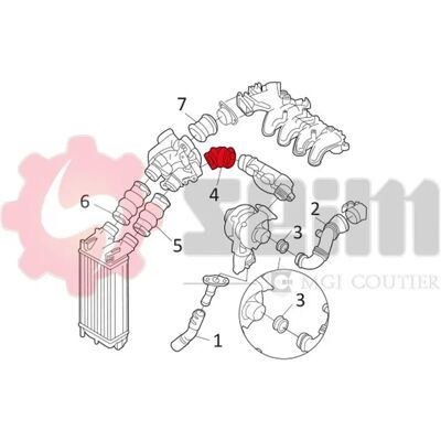 SEIM 981120 - Intercooler slang voor Peugeot 308, 307, 206, Citroën C4 Picasso SEIM 981120 - Intercooler slang voor Peugeot 308, 307, 206, Citroën C4 Picasso