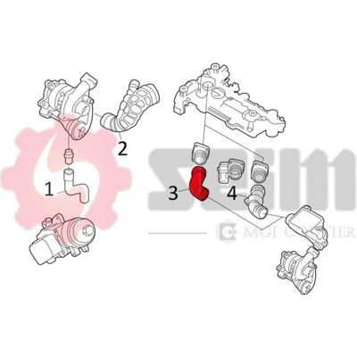 SEIM 981129 Intercooler Slange - Intercooler Hose SEIM 981129 Intercooler Slange - Intercooler Hose