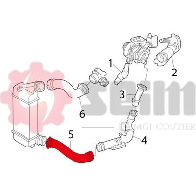 SEIM 981150 Turbocharger Hose - Turbocharger Hose for Peugeot, Citroën, Fiat, Lancia SEIM 981150 Turbocharger Hose - Turbocharger Hose for Peugeot, Citroën, Fiat, Lancia