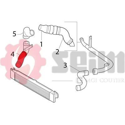 SEIM Fiat Ducato III Turbo Inlaatbuis SEIM Fiat Ducato III Turbo Inlaatbuis
