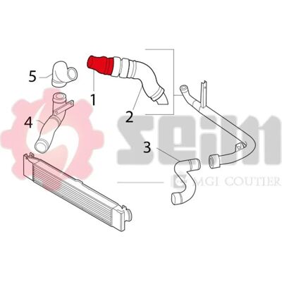 SEIM 981164 Turbo-inlaatbuis - Turbocharger Intake Hose SEIM 981164 Turbo-inlaatbuis - Turbocharger Intake Hose