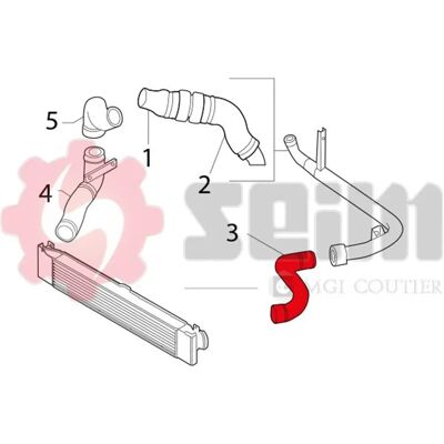 SEIM 981165 Turbo Intercooler Slang - Turbo Intercooler Slang SEIM 981165 Turbo Intercooler Slang - Turbo Intercooler Slang