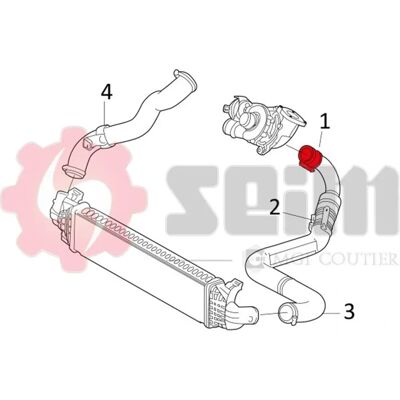 Manguera de Intercooler Turbo Seim Ford C-max - Compatible con Turbo Manguera de Intercooler Turbo Seim Ford C-max - Compatible con Turbo