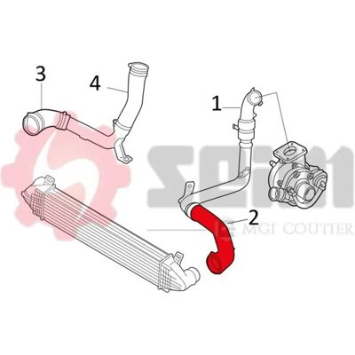 Ford Turbo Hose - 64/48mm - Fits Galaxy, Mondeo, S-max Ford Turbo Hose - 64/48mm - Fits Galaxy, Mondeo, S-max