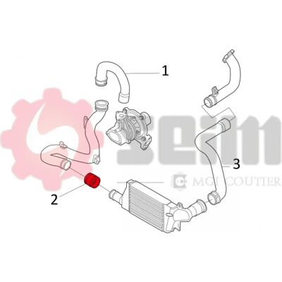 Seim 981473 Tubo di Intercooler Turbo - Turbo Intercooler Hose Seim 981473 Tubo di Intercooler Turbo - Turbo Intercooler Hose