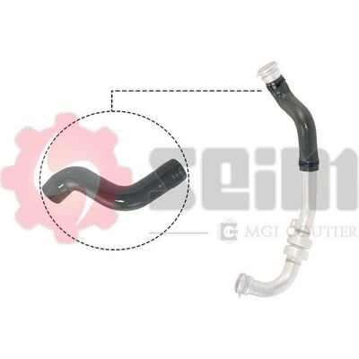 Manguera de Intercooler Turbo Seim - 45mm Diámetro - OEM Renault 8200760281 Manguera de Intercooler Turbo Seim - 45mm Diámetro - OEM Renault 8200760281