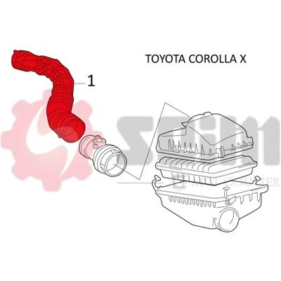 Seim Toyota Corolla Tuyau d'Intercooler Turbo - Turbocharge Intercooler Hose - Publicité Seim Toyota Corolla Tuyau d'Intercooler Turbo - Turbocharge Intercooler Hose - Publicité