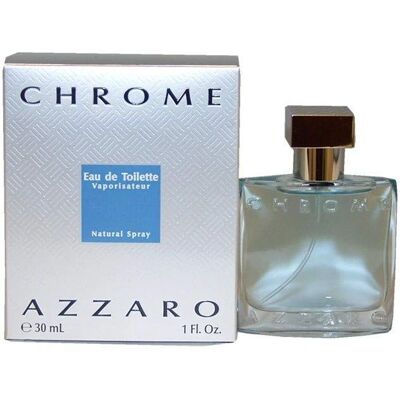 Azzaro Męski Chrome Eau De Toilette - 30ml - Orzeźwiający cytrusowy zapach Azzaro Męski Chrome Eau De Toilette - 30ml - Orzeźwiający cytrusowy zapach