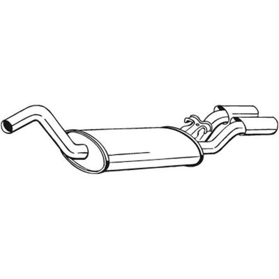 Bosal 105-127 Sunetor spate - Sistem de evacuare pentru Audi B4 & B3 Bosal 105-127 Sunetor spate - Sistem de evacuare pentru Audi B4 & B3