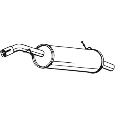 BOSAL 135-057 Hinterer Schalldämpfer - Auspuff Schalldämpfer für CITROËN C3 C2 BOSAL 135-057 Hinterer Schalldämpfer - Auspuff Schalldämpfer für CITROËN C3 C2