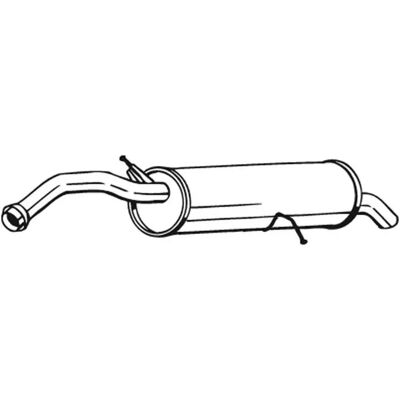 Bosal 135-093 Bagud-lyddæmper - Udstødning Bosal 135-093 Bagud-lyddæmper - Udstødning