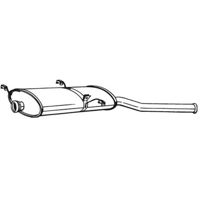 BOSAL 135-237 Bagudæmper - Udstødning BOSAL 135-237 Bagudæmper - Udstødning