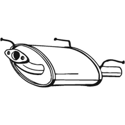 BOSAL 145-339 Bagudæmpersystem - Udstødning dæmper BOSAL 145-339 Bagudæmpersystem - Udstødning dæmper