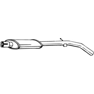 Bosal Μεσαίος σιγαστήρας για Fiat Punto - Σιγαστήρας Bosal Μεσαίος σιγαστήρας για Fiat Punto - Σιγαστήρας