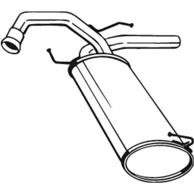 Bosal 148-171 Silenzioso posteriore - silenziatore per Fiat e Suzuki Bosal 148-171 Silenzioso posteriore - silenziatore per Fiat e Suzuki