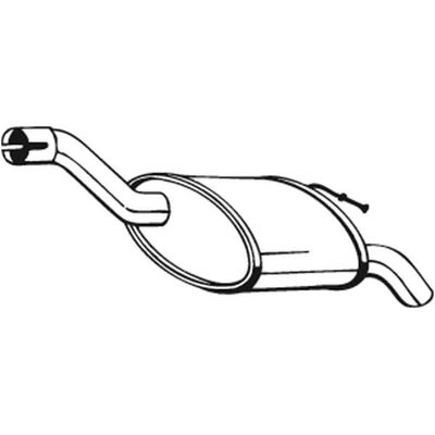 Bosal 154-293 Rear Exhaust Silencer - Exhaust Muffler for Ford Focus Mk1 3/5 doors Bosal 154-293 Rear Exhaust Silencer - Exhaust Muffler for Ford Focus Mk1 3/5 doors