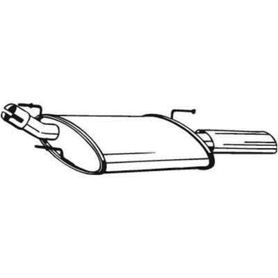 BOSAL 154-327 Auspuffdämpfer - Auspuffdämpfer BOSAL 154-327 Auspuffdämpfer - Auspuffdämpfer