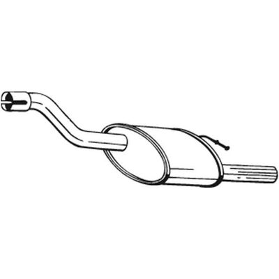 BOSAL 154-379 Rear Exhaust Muffler - Exhaust Part BOSAL 154-379 Rear Exhaust Muffler - Exhaust Part