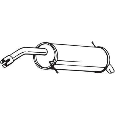 BOSAL 154-503 Exhaust Silencer for Ford Ecosport Mk2 BOSAL 154-503 Exhaust Silencer for Ford Ecosport Mk2