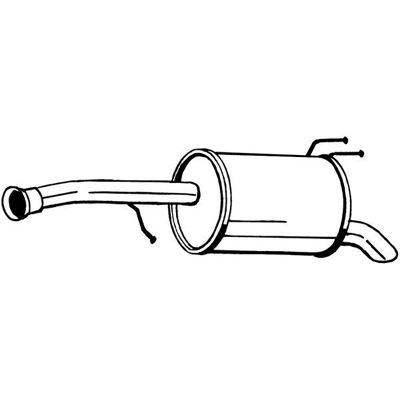 BOSAL 165-073 Silenziatore posteriore - Scarico BOSAL 165-073 Silenziatore posteriore - Scarico