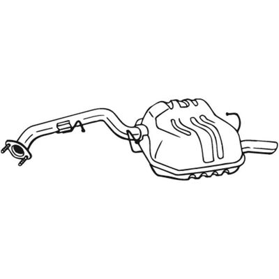 Bosal 171-025 Alumiininen Taka-Äänieristin - Pakoputki Bosal 171-025 Alumiininen Taka-Äänieristin - Pakoputki